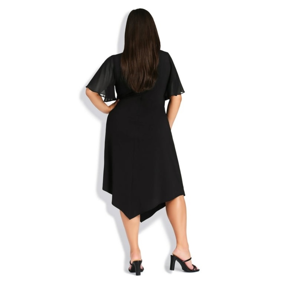 NWT Avenue Women’s Plus Size Black Dress 26/28 4X - Picture 2 of 9
